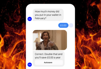 The Cleo app roast function - image credit: Big Sis Energy