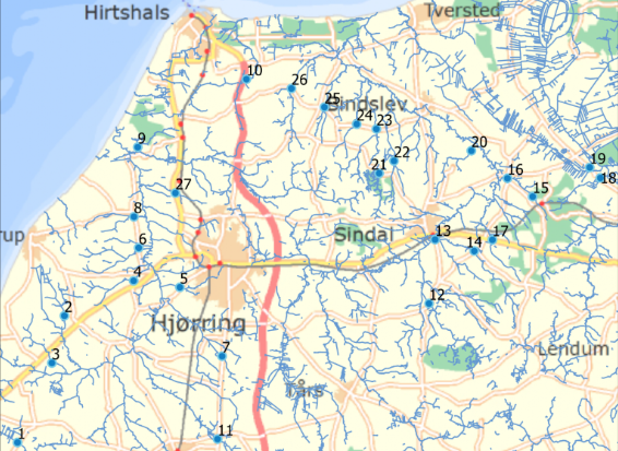 Måling af sommervandføringer i Hjørring Kommune