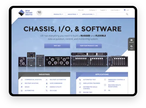UEI website screenshot