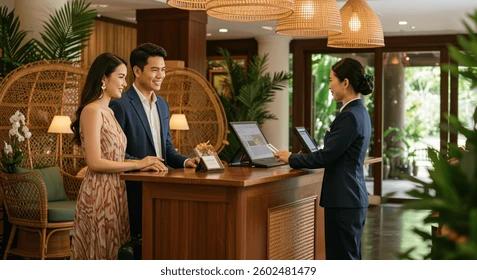 Venue host welcoming guests at event space entrance