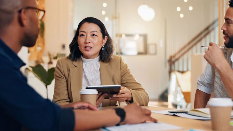 Event planner conducting a venue walkthrough with the venue manager