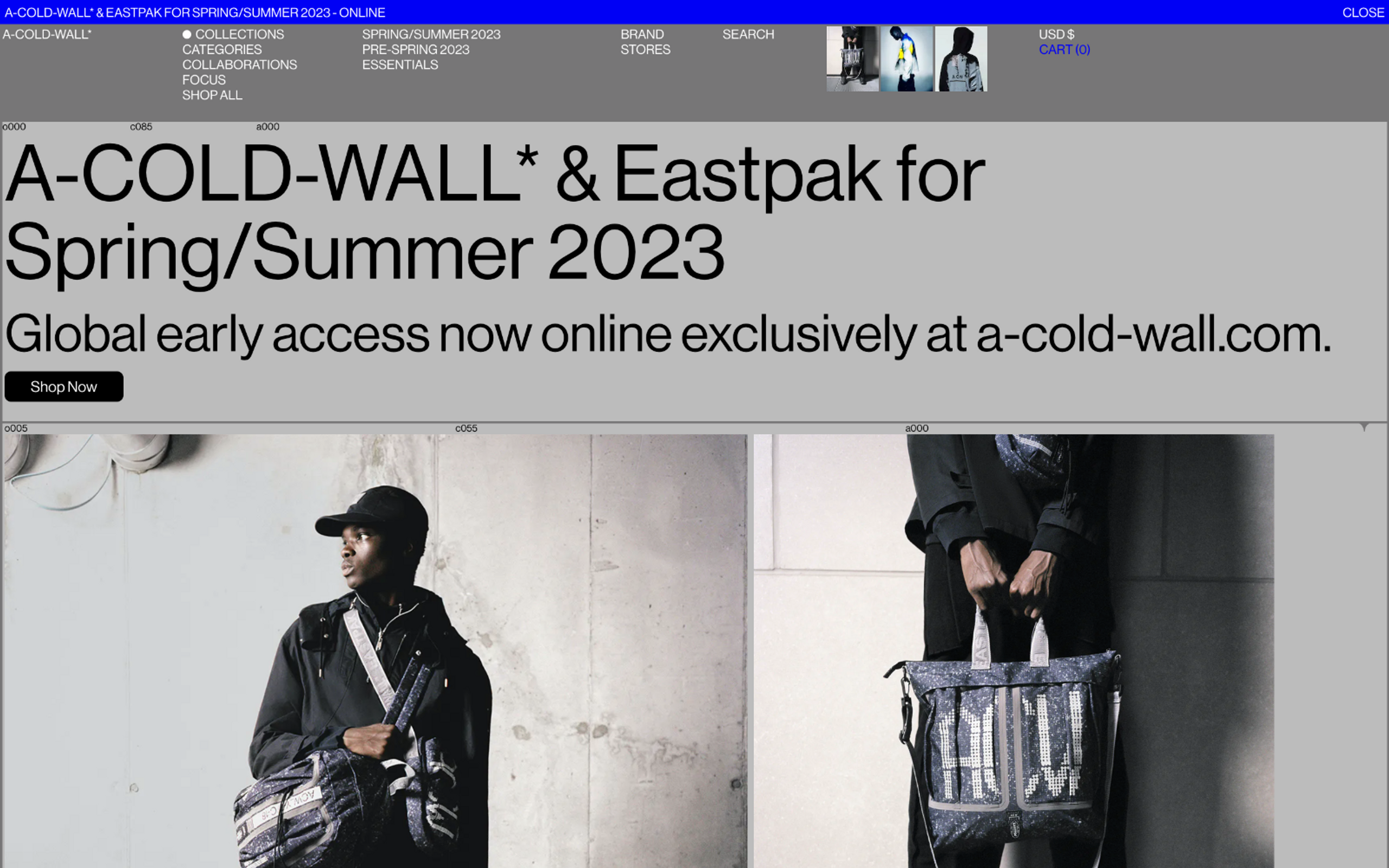 A Cold Wall Home Page