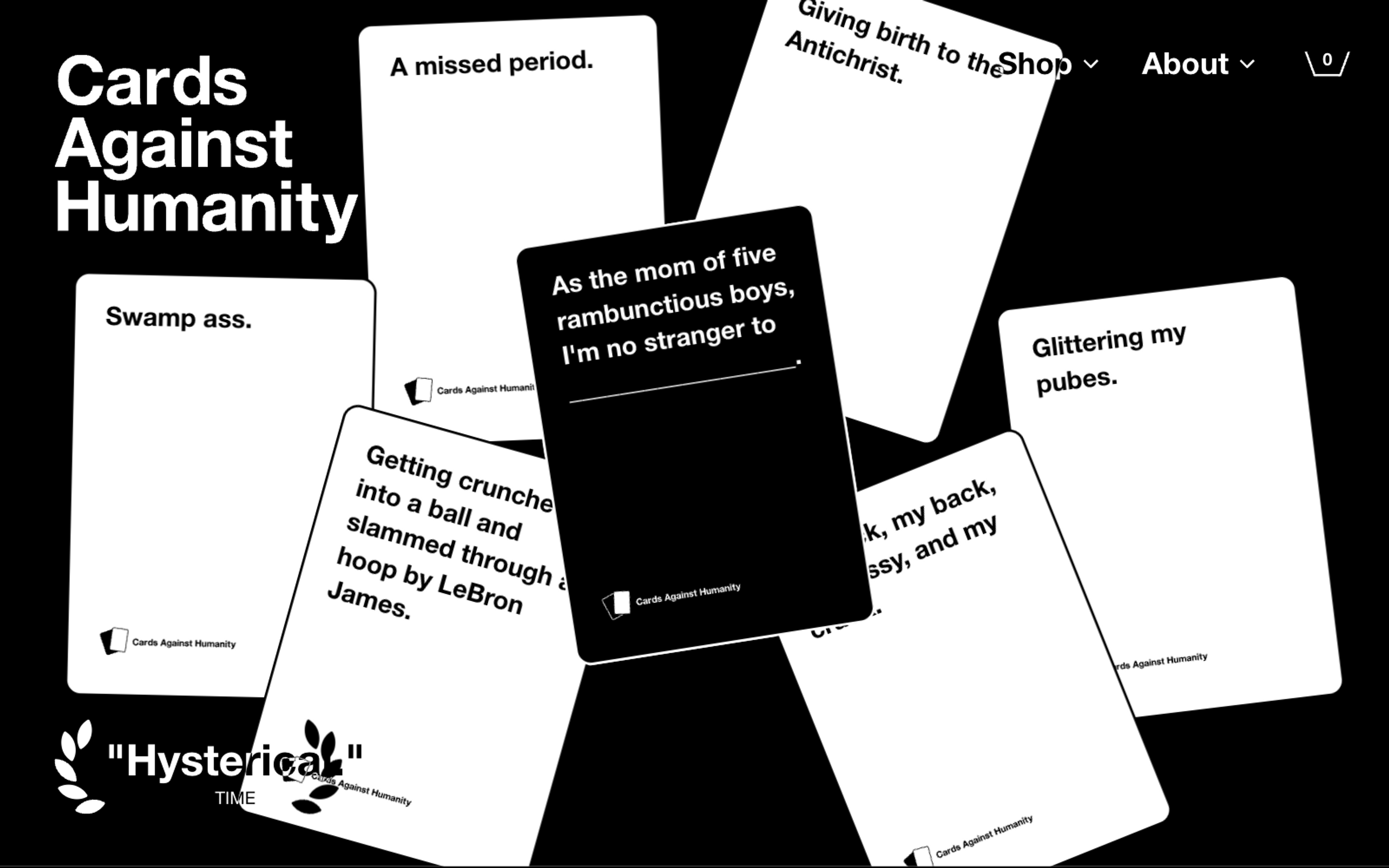 Cards Against Humanity Home Page