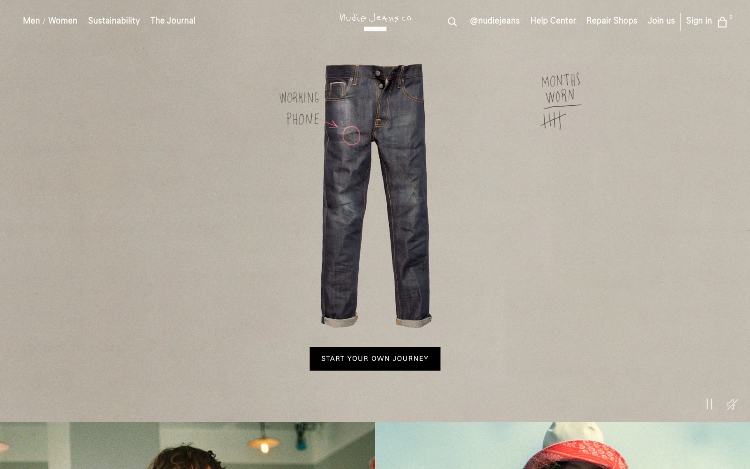 Nudie Jeans Home Page