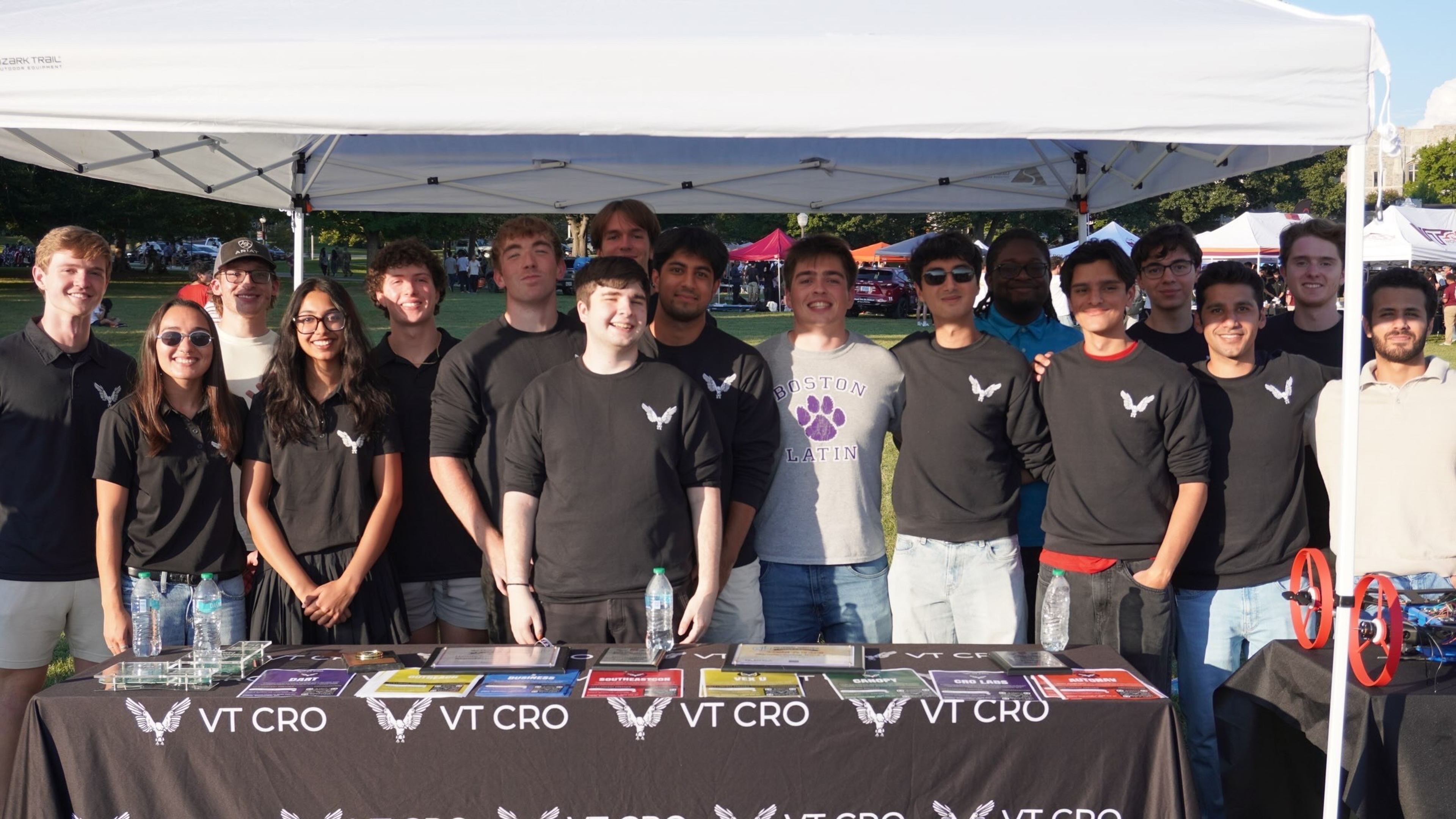 VT CRO members behind their table at an outdoor fair