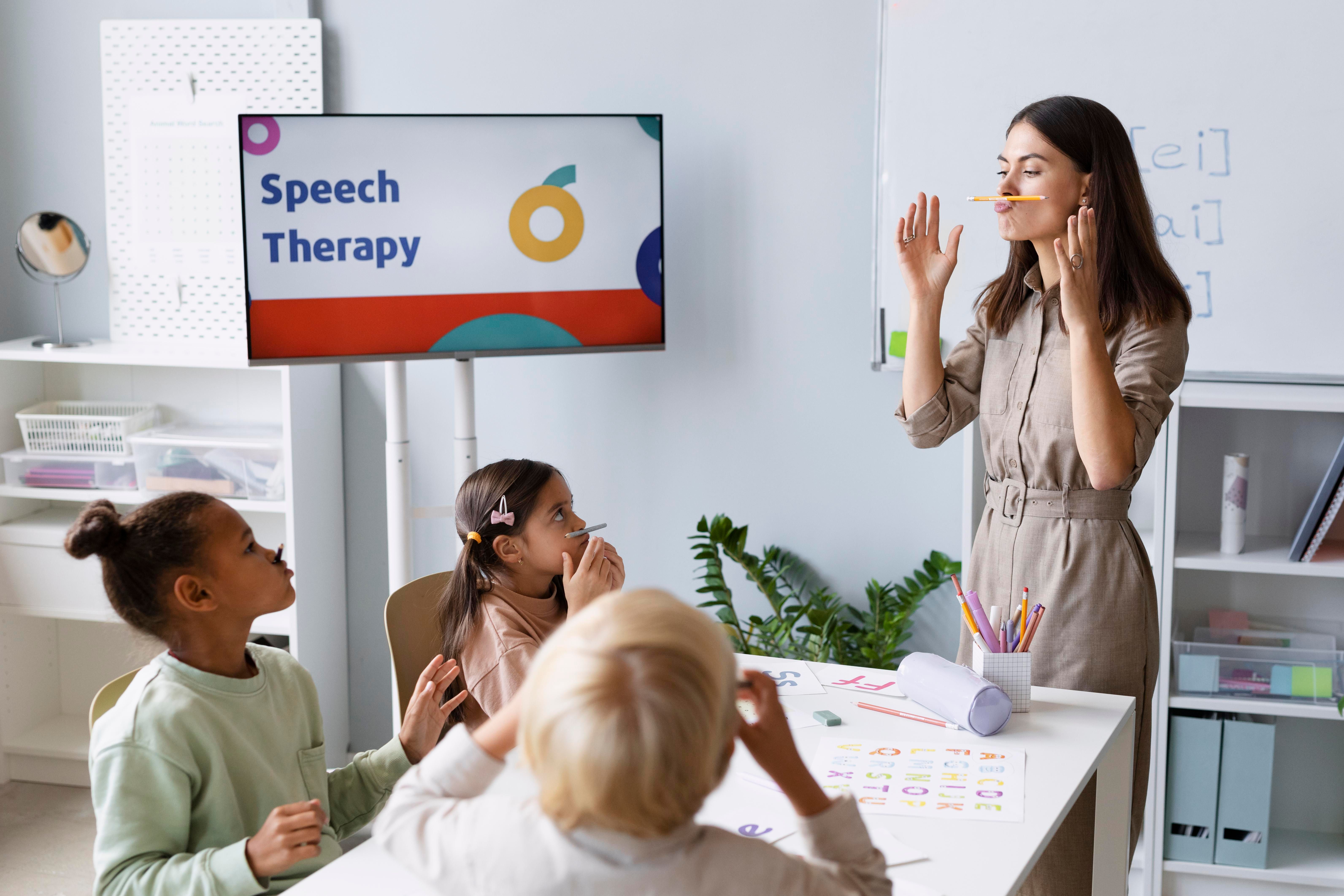 speech therapy to kids