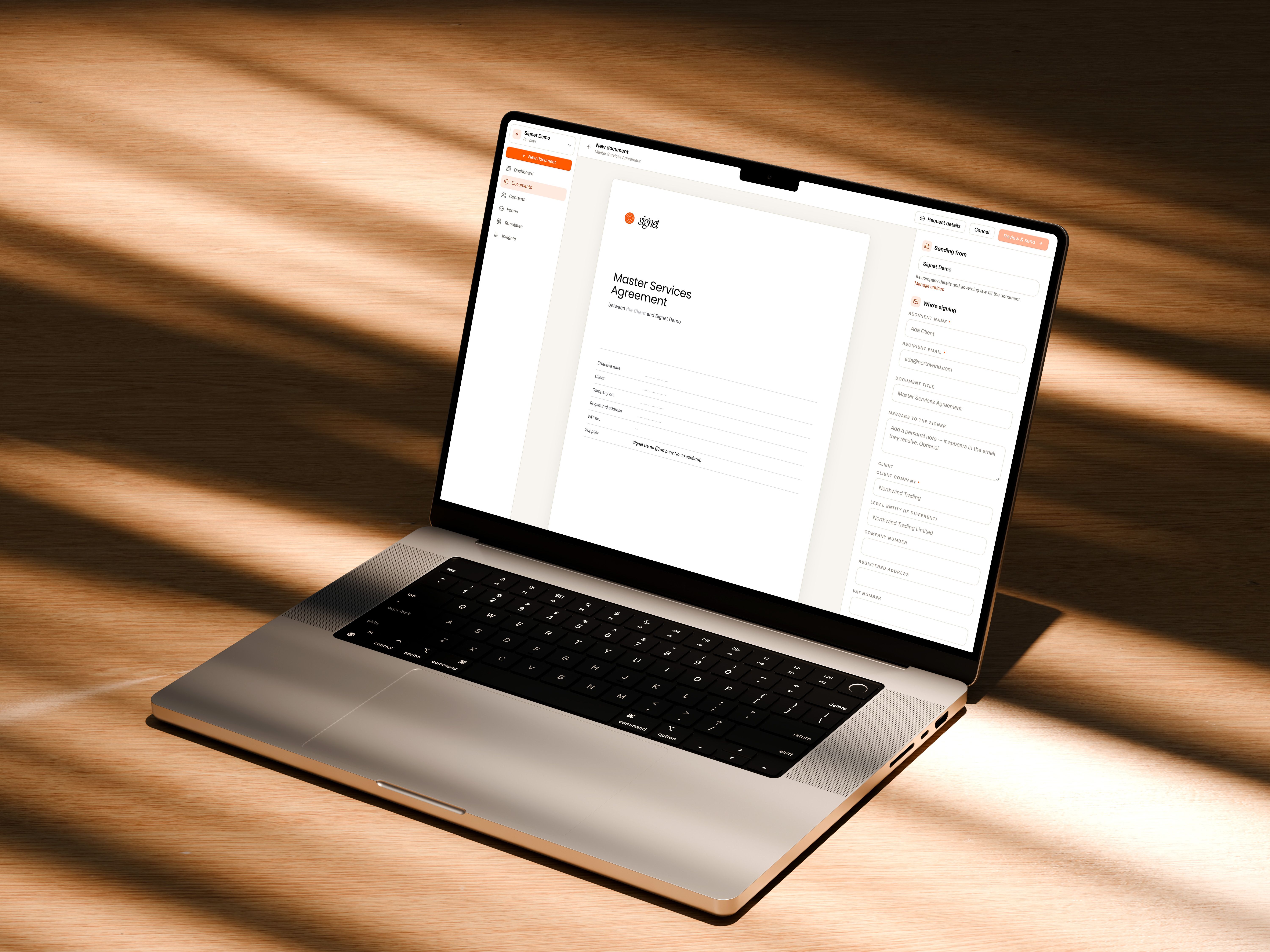 The document builder