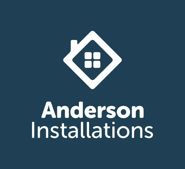 Anderson Installations Logo Stacked in Blue