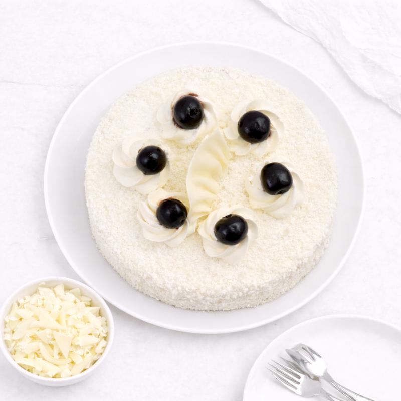 Delicious White Forest Cake 4 Portion - Cakes gift from Buy Any Flowers Dubai in Al Quoz Industrial Area 4, Dubai, UAE - image 2