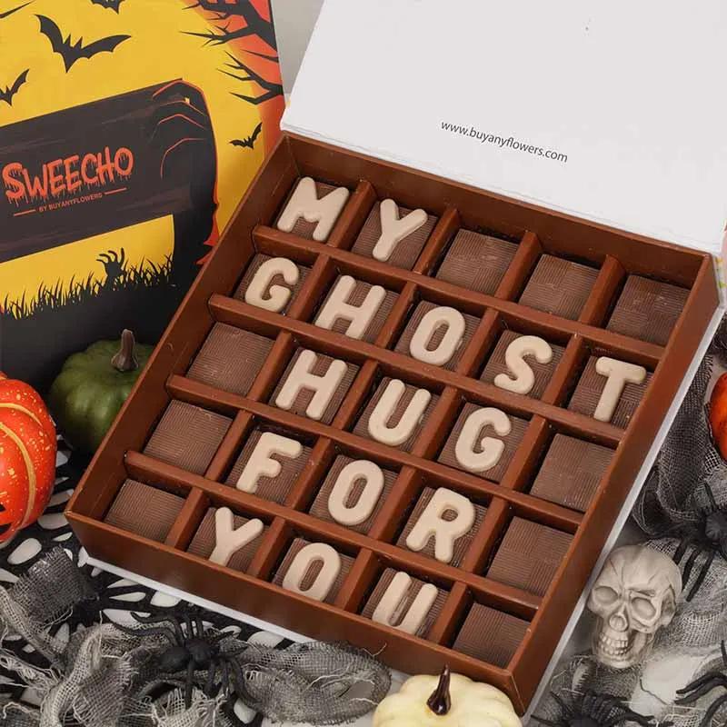 My Ghost Hug For You Chocolates By Sweecho - Chocolates gift from Buy Any Flowers Dubai in Al Quoz Industrial Area 4, Dubai, UAE - image 2