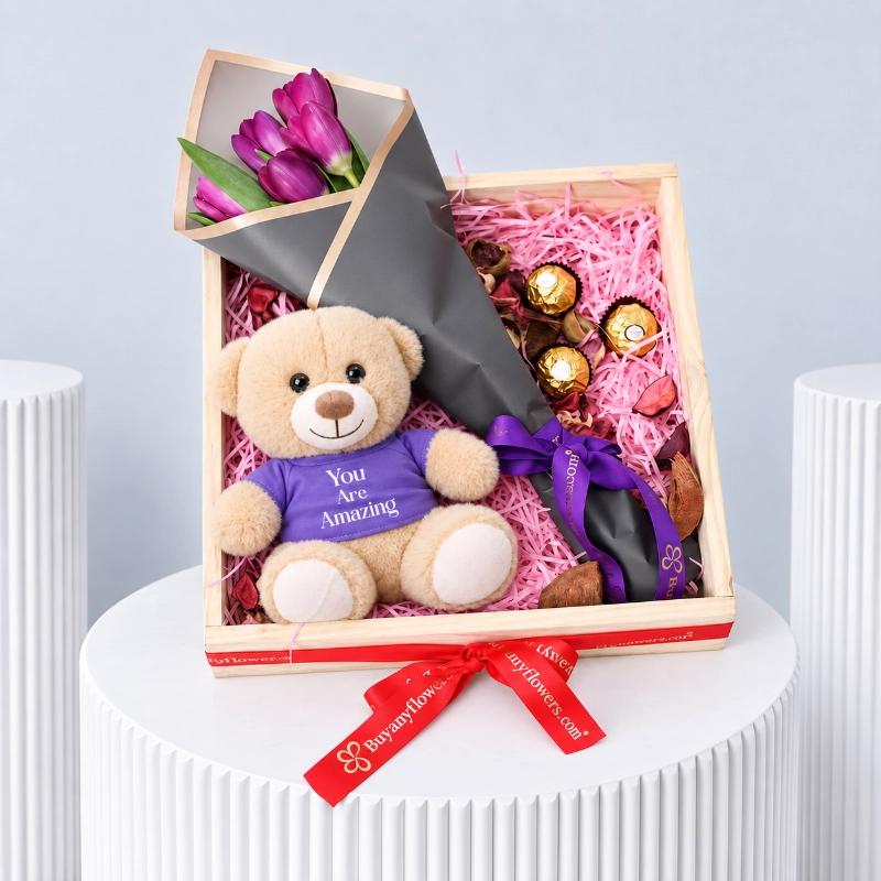 Just Amazing Gift Tray - Chocolates gift from Buy Any Flowers Dubai in Al Quoz Industrial Area 4, Dubai, UAE