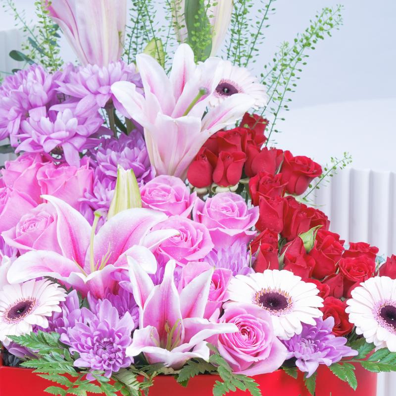 Love Flowers in Heart Shape Box - Flowers gift from Buy Any Flowers Dubai in Al Quoz Industrial Area 4, Dubai, UAE - image 3
