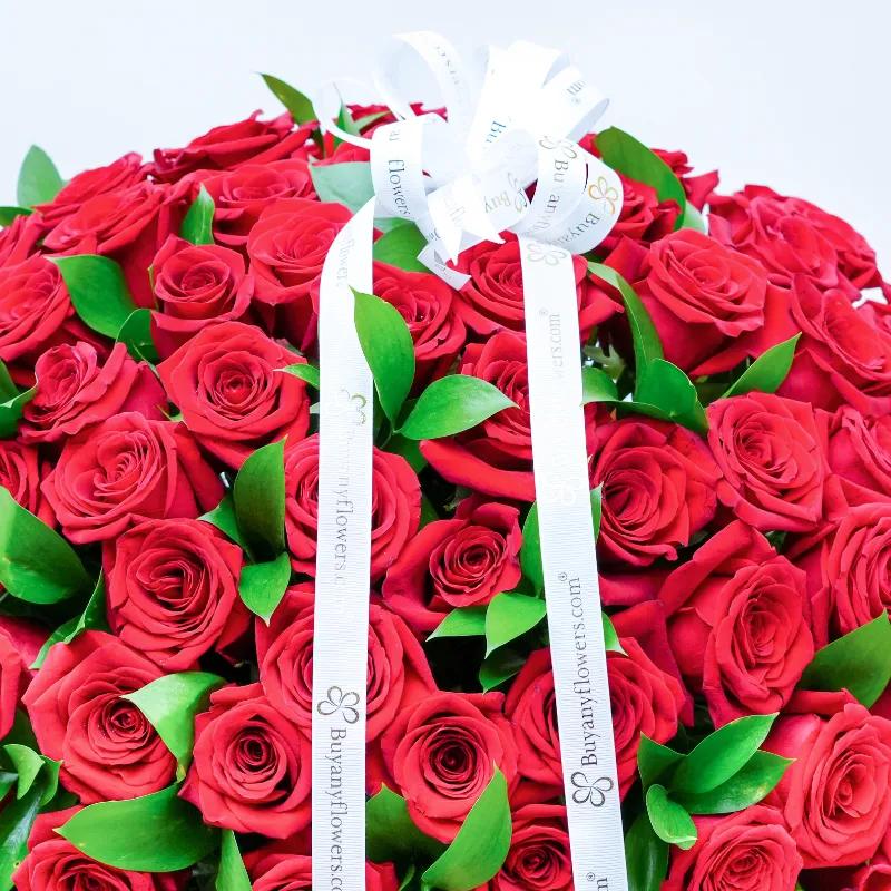 Blush 151 Red Roses Box - Flowers gift from Buy Any Flowers Dubai in Al Quoz Industrial Area 4, Dubai, UAE - image 3