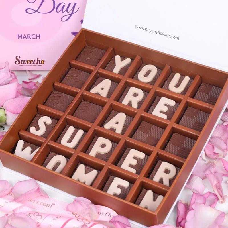 Womens Day You Are a Brave Super Women Chocolates By Sweecho thumbnail 2