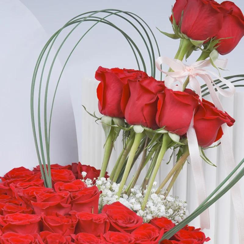Heart 55 Red Roses Wishes - Flowers gift from Buy Any Flowers Dubai in Al Quoz Industrial Area 4, Dubai, UAE - image 2