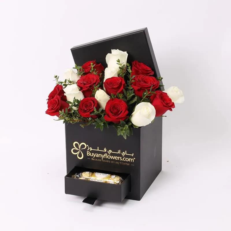 Square Choco Love Box 17 Roses thumbnail 2