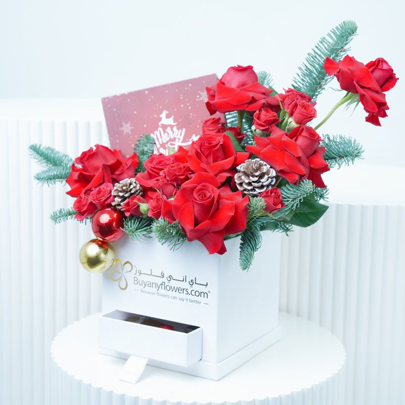 Floral Choco Christmas Wishes Red - Gifts gift from Buy Any Flowers Dubai in Al Quoz Industrial Area 4, Dubai, UAE - image 4