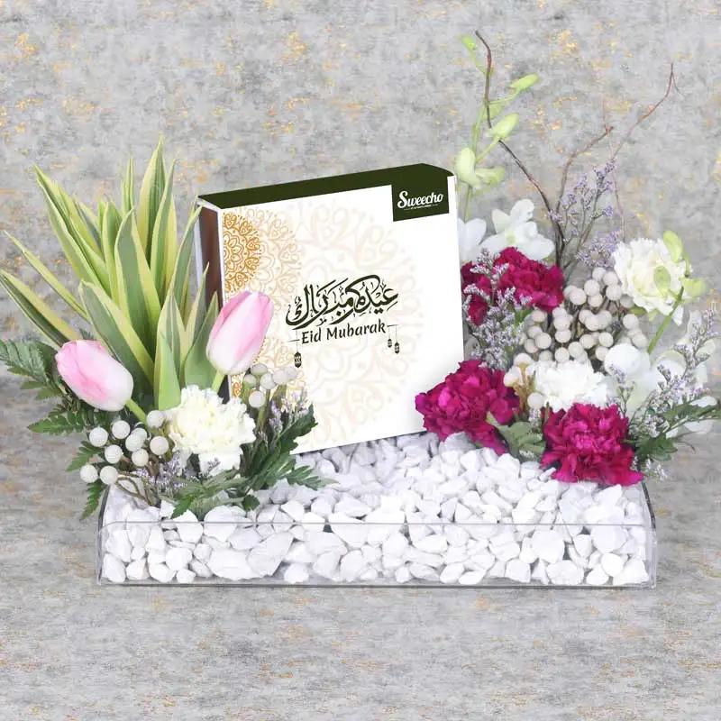 Eid Flower Chocolate Tray Pink thumbnail 2