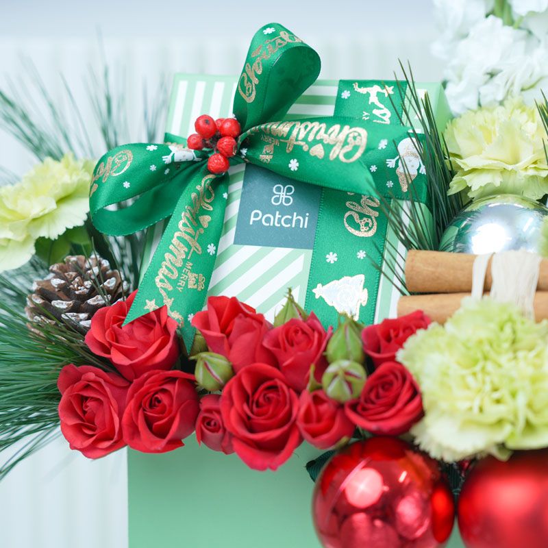 Christmas Wishes Flower Patchi Arrangement thumbnail 4