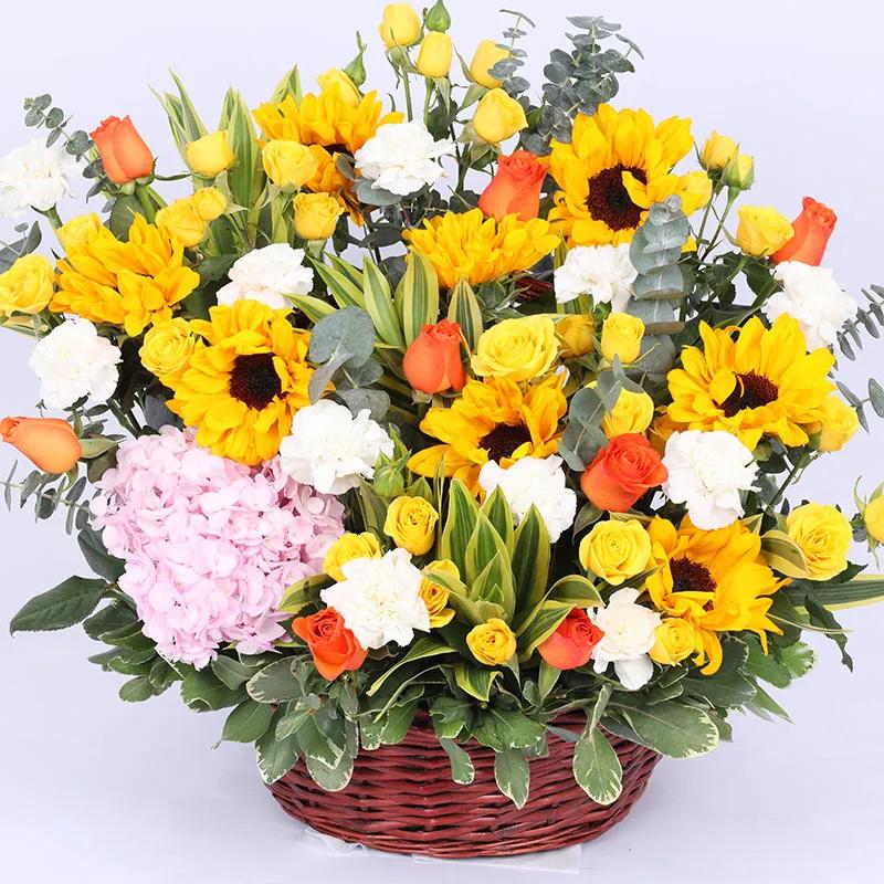 Morning Sunshine Flower Basket thumbnail 2