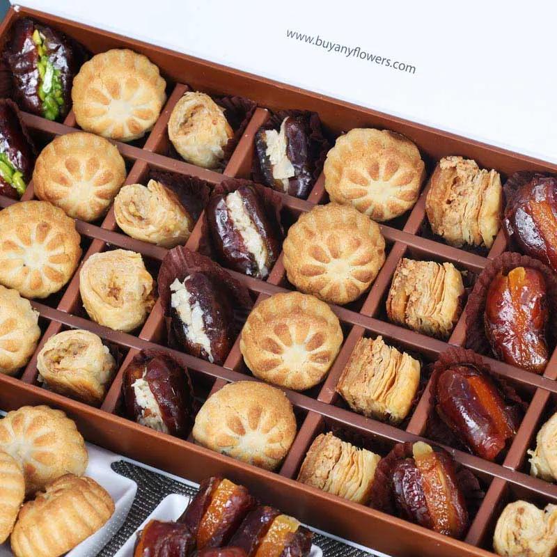 Ramadan Stuffed Dates Mamoul and Baklawa By Sweecho 32 Pcs Green thumbnail 3