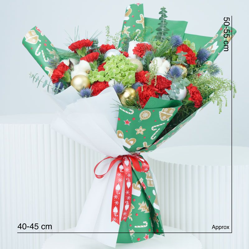 Merry Christmas Flower Bouquet thumbnail 4