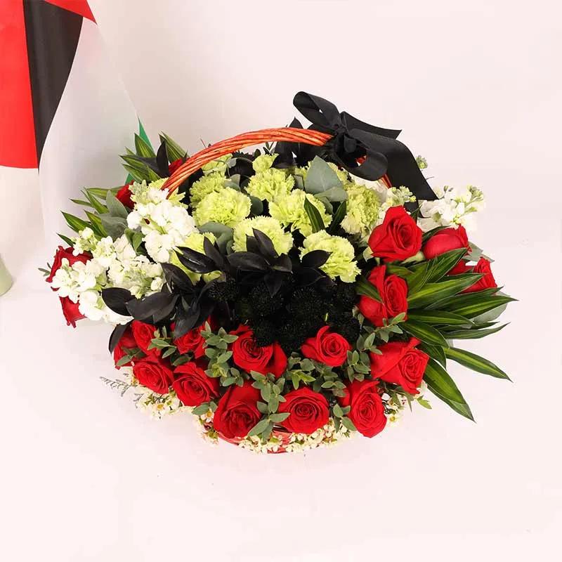 National Day Flower Basket - Flowers gift from Buy Any Flowers Dubai in Al Quoz Industrial Area 4, Dubai, UAE - image 3