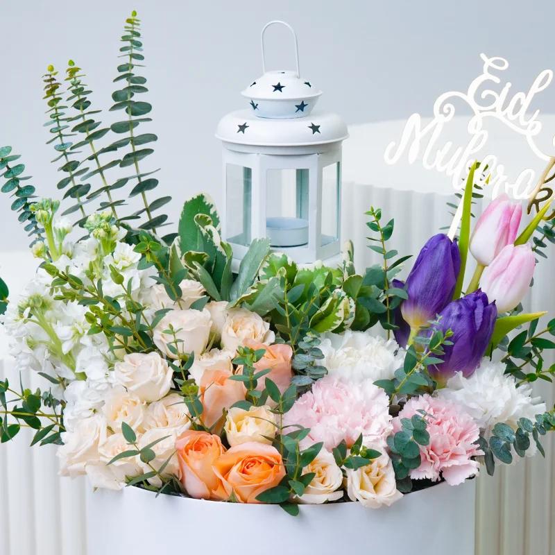 Eid Pastel Glow Floral Box - Gifts gift from Buy Any Flowers Dubai in Al Quoz Industrial Area 4, Dubai, UAE - image 2