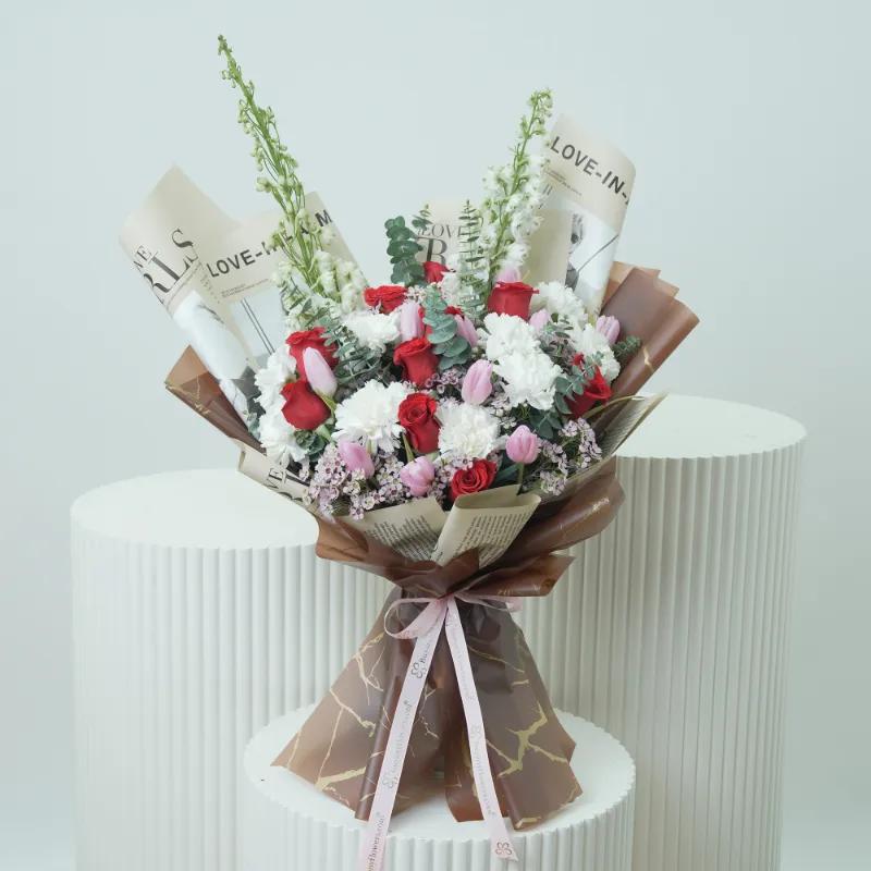 Sweet Expression 31 Mix Flower Bouquet - Flowers gift from Buy Any Flowers Dubai in Al Quoz Industrial Area 4, Dubai, UAE