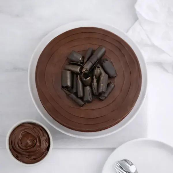 Chocolate Fudge Cake 4 Portion - Cakes gift from Buy Any Flowers Dubai in Al Quoz Industrial Area 4, Dubai, UAE - image 4