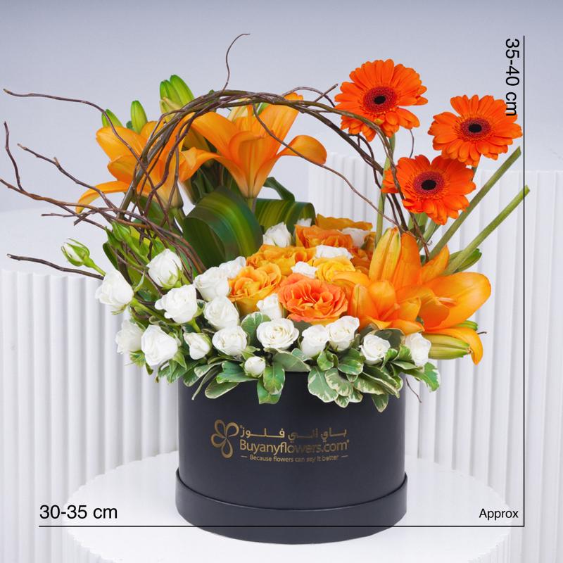 Amber Blooming Box - Flowers gift from Buy Any Flowers Dubai in Al Quoz Industrial Area 4, Dubai, UAE - image 3