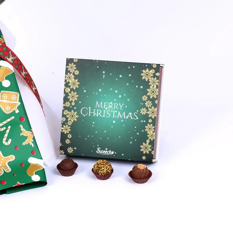 Merry Christmas Flower Bouquet and Chocolates thumbnail 3