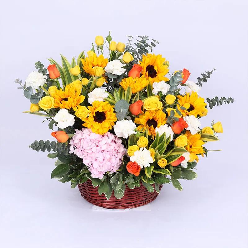 Morning Sunshine Flower Basket thumbnail 4