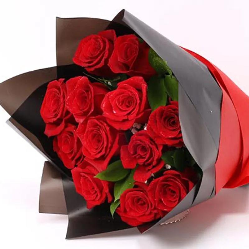 Elegant 11 Red Roses Bouquet thumbnail 2