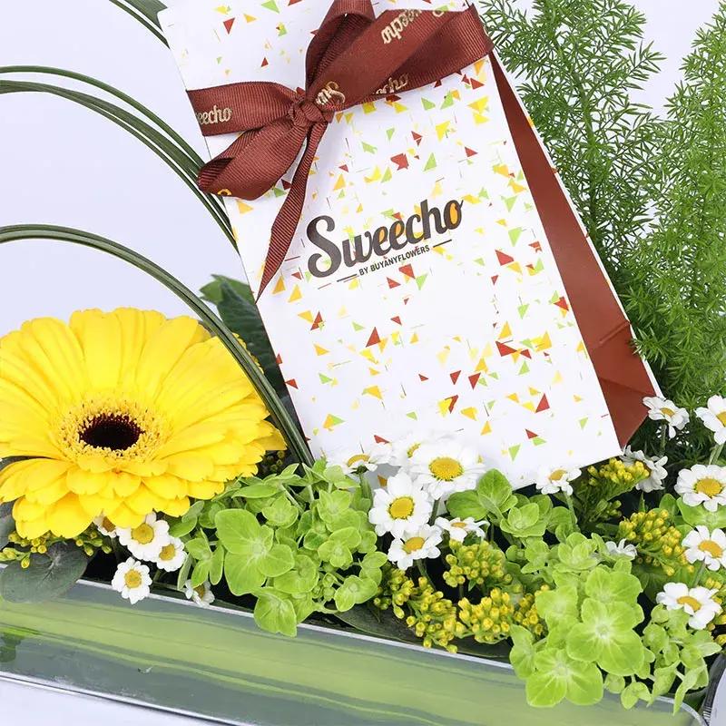 Wishes Flower and Chocolate Arrangement thumbnail 3