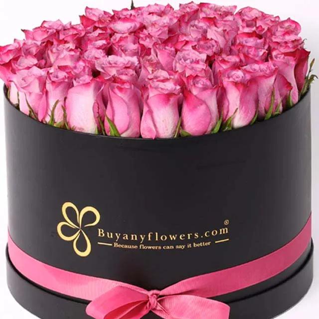 Lilac Roses Round Black Box Deluxe thumbnail 2