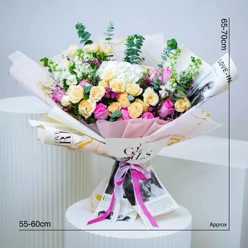 Hug 19 Flower Bouquet - Flowers gift from Buy Any Flowers Dubai in Al Quoz Industrial Area 4, Dubai, UAE - image 4