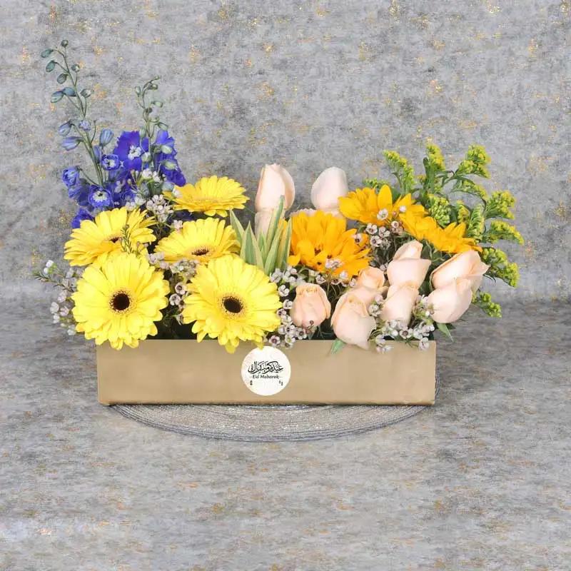 Floral Eid Wishes Golden - Gift Sets gift from Buy Any Flowers Dubai in Al Quoz Industrial Area 4, Dubai, UAE - image 2