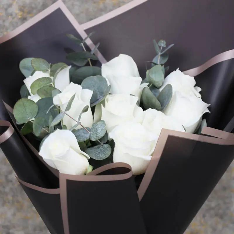 Snow 15 White Roses Bouquet - Flowers gift from Buy Any Flowers Dubai in Al Quoz Industrial Area 4, Dubai, UAE - image 2
