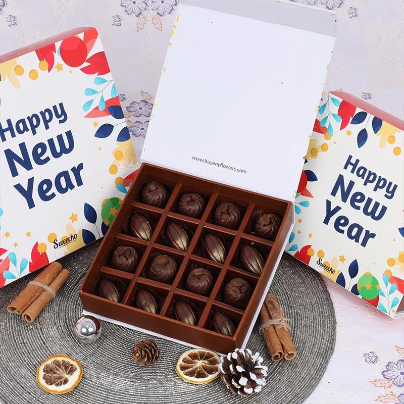 New Year Bajios and Shiny Chocolates 16 Pcs By Sweecho