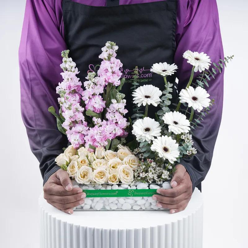 Lavender Ivory Harmony - Flowers gift from Buy Any Flowers Dubai in Al Quoz Industrial Area 4, Dubai, UAE - image 2