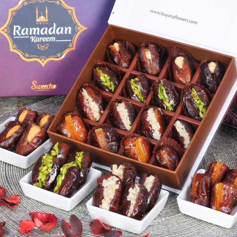 Ramadan Stuffed Dates By Sweecho 16 Pcs Blue thumbnail 2