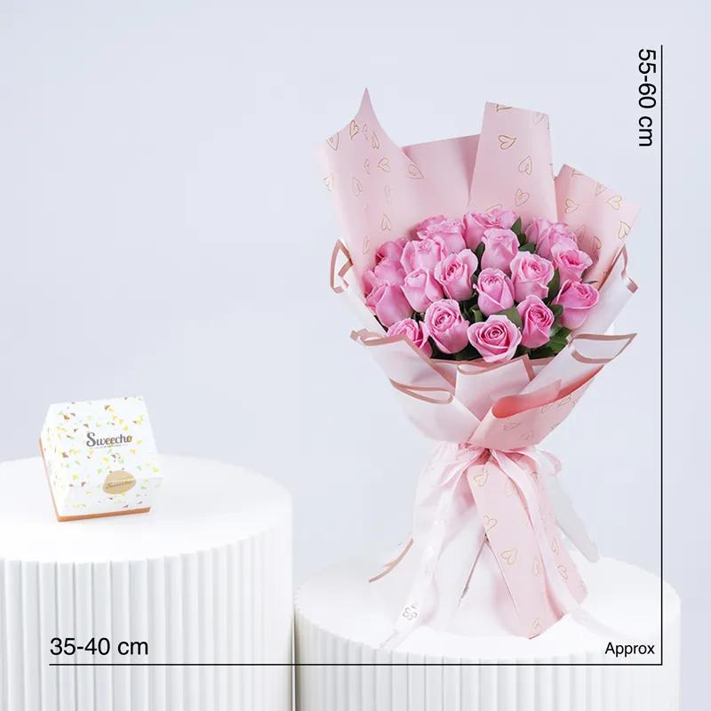 Pink Beauty 21 Roses Sweecho Chocolates 250gm - Flowers gift from Buy Any Flowers Dubai in Al Quoz Industrial Area 4, Dubai, UAE - image 3