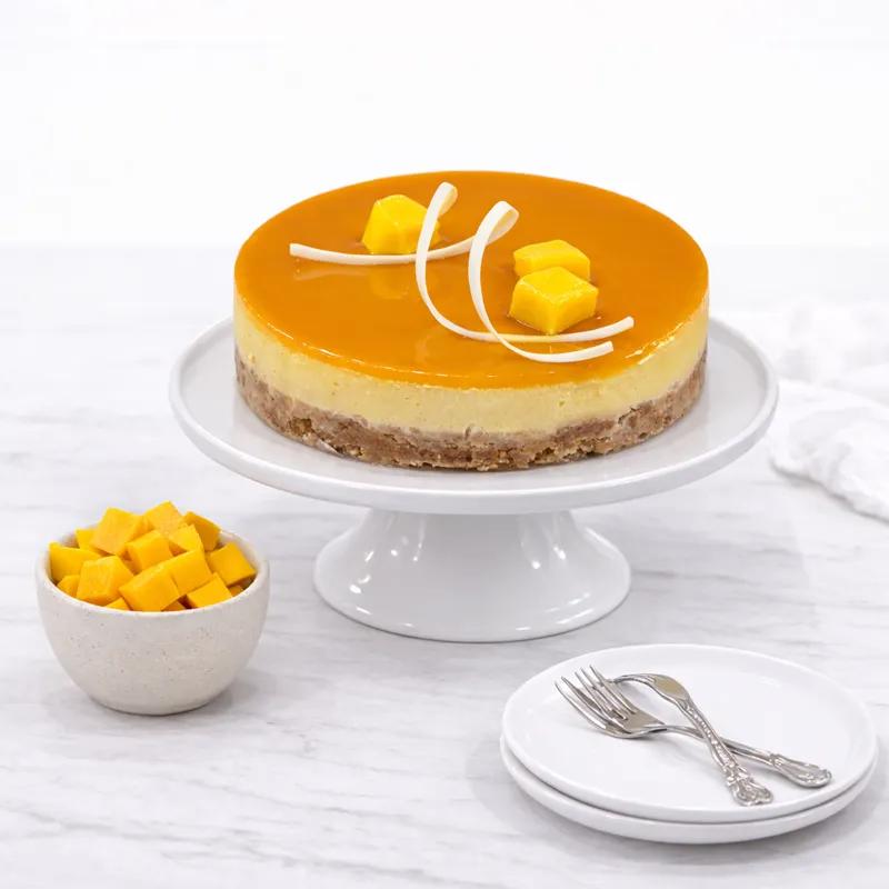 Mango Cheesecake 4 Portion - Cakes gift from Buy Any Flowers Dubai in Al Quoz Industrial Area 4, Dubai, UAE
