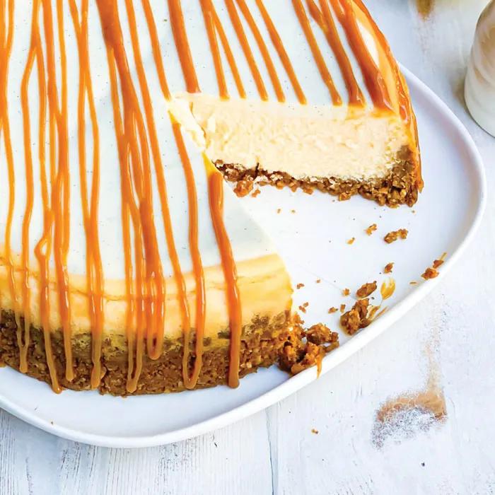 Salted Caramel Baked Cheesecake 4 Portion thumbnail 3
