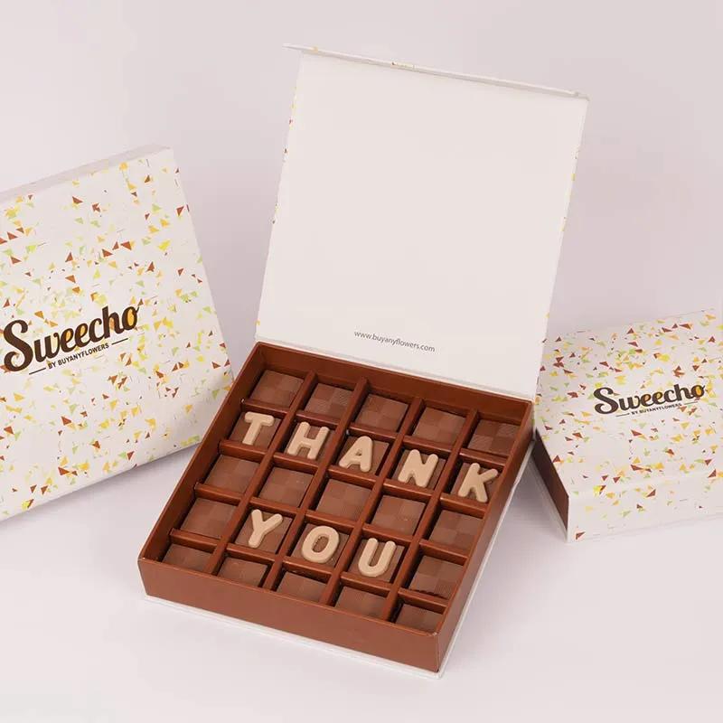 Thank You Chocolates By Sweecho - Chocolates gift from Buy Any Flowers Dubai in Al Quoz Industrial Area 4, Dubai, UAE