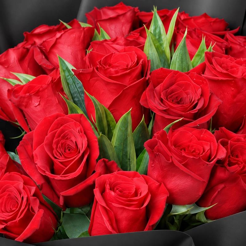 Beauty 21 Red Roses Bouquet - Flowers gift from Buy Any Flowers Dubai in Al Quoz Industrial Area 4, Dubai, UAE - image 2