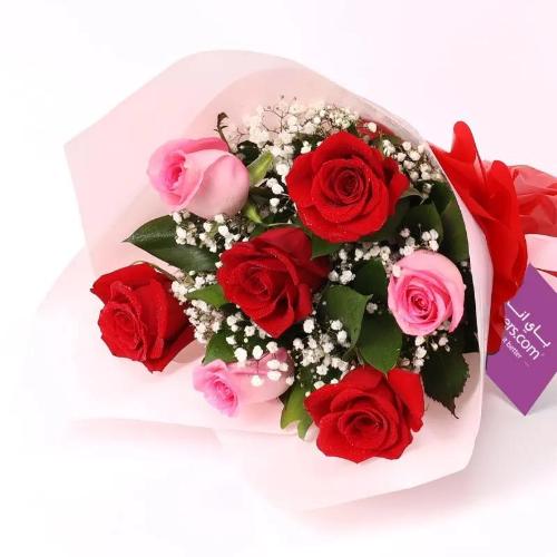 My Cutie Pie 7 Roses Bouquet - Flowers gift from Buy Any Flowers Dubai in Al Quoz Industrial Area 4, Dubai, UAE - image 3
