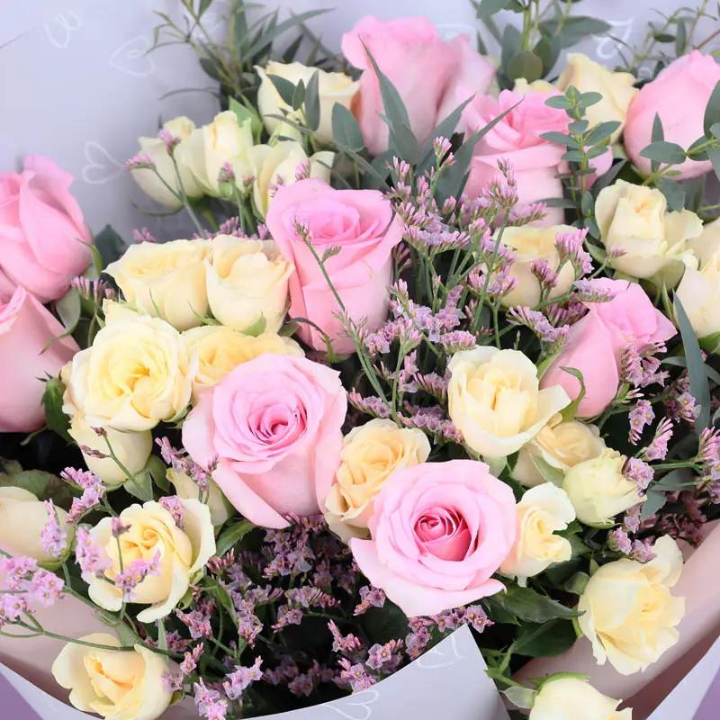 Pastel Paradise Roses Bouquet thumbnail 3