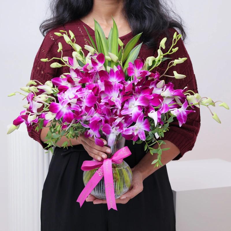 11 Purple Orchid in Vase thumbnail 2